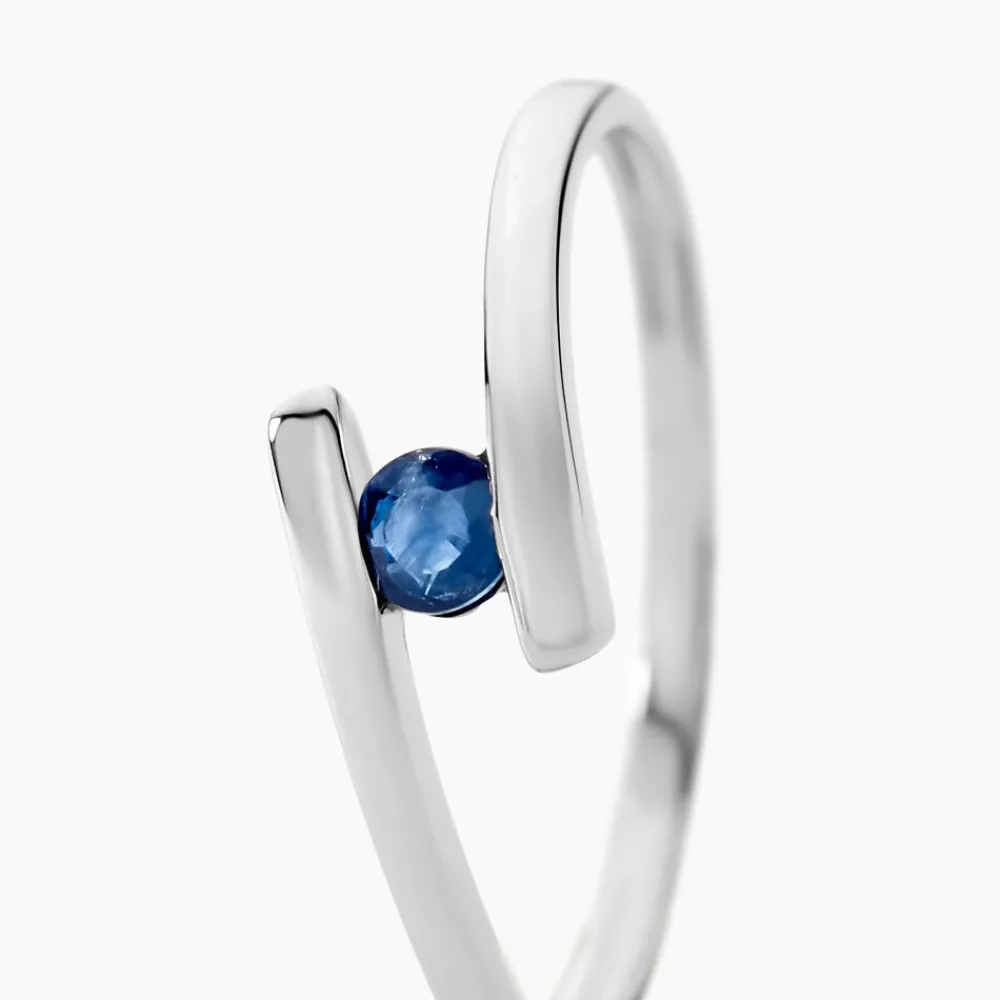 Bague Tamyra Or Blanc Saphir|Marc Orian Online