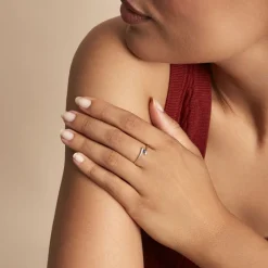 Bague Tamyra Or Blanc Saphir|Marc Orian Online