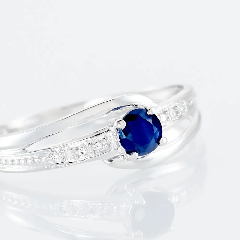 Bague Tanissia Or Blanc Saphir Et Diamant|Marc Orian Outlet
