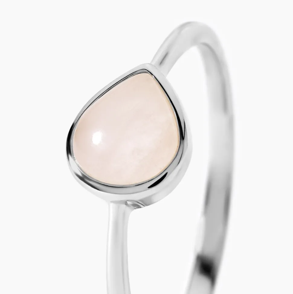 Bague Tao Argent Blanc Quartz