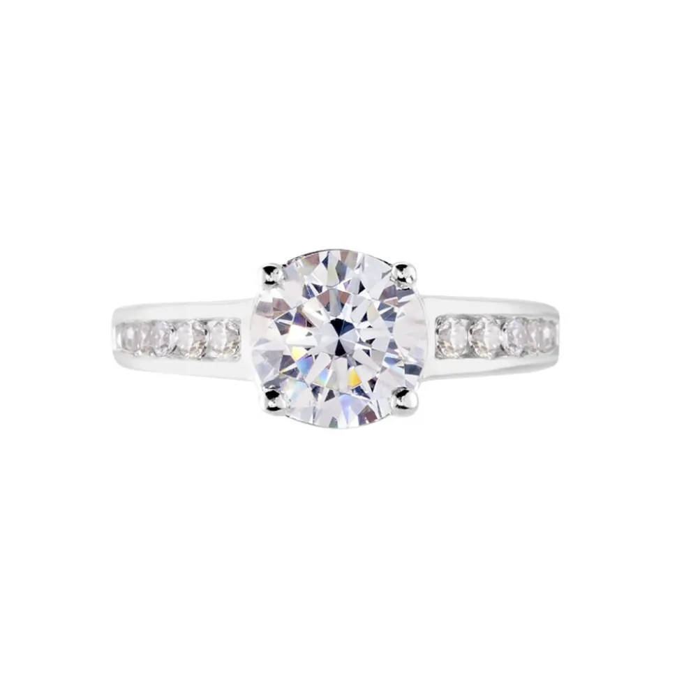 Bague Tatjana Or Blanc Oxyde De Zirconium