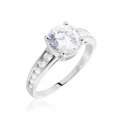 Bague Tatjana Or Blanc Oxyde De Zirconium