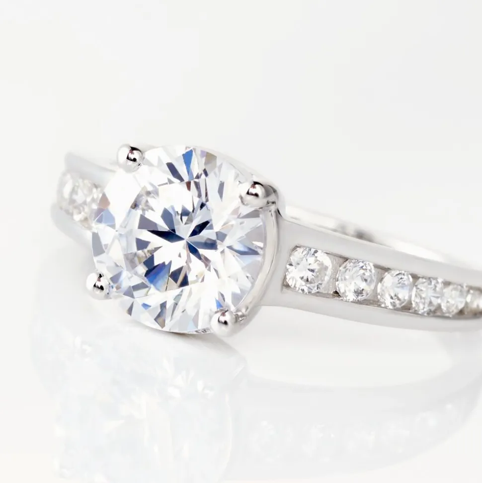 Bague Tatjana Or Blanc Oxyde De Zirconium