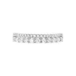 Bague The Crown Or Blanc Oxyde De Zirconium