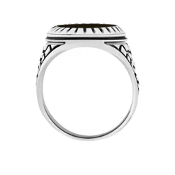 Bague Thimeo Argent Blanc Onyx|Marc Orian Hot