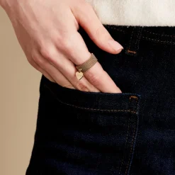 Bague Tijuana Acier Jaune