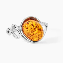 Bague Titziana Argent Blanc Ambre|Marc Orian Sale