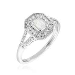 Bague Transmission Or Blanc Diamant