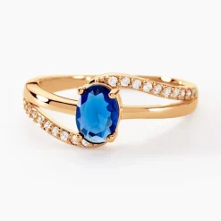 Bague Tyana Plaqué Or Jaune Pierre De Synthese Et Oxyde De Zirconium|Marc Orian Clearance