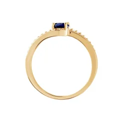 Bague Tyana Plaqué Or Jaune Pierre De Synthese Et Oxyde De Zirconium|Marc Orian Clearance