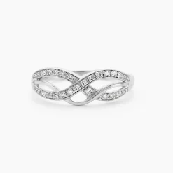 Bague Vaguelette Or Blanc Diamant|Marc Orian Online