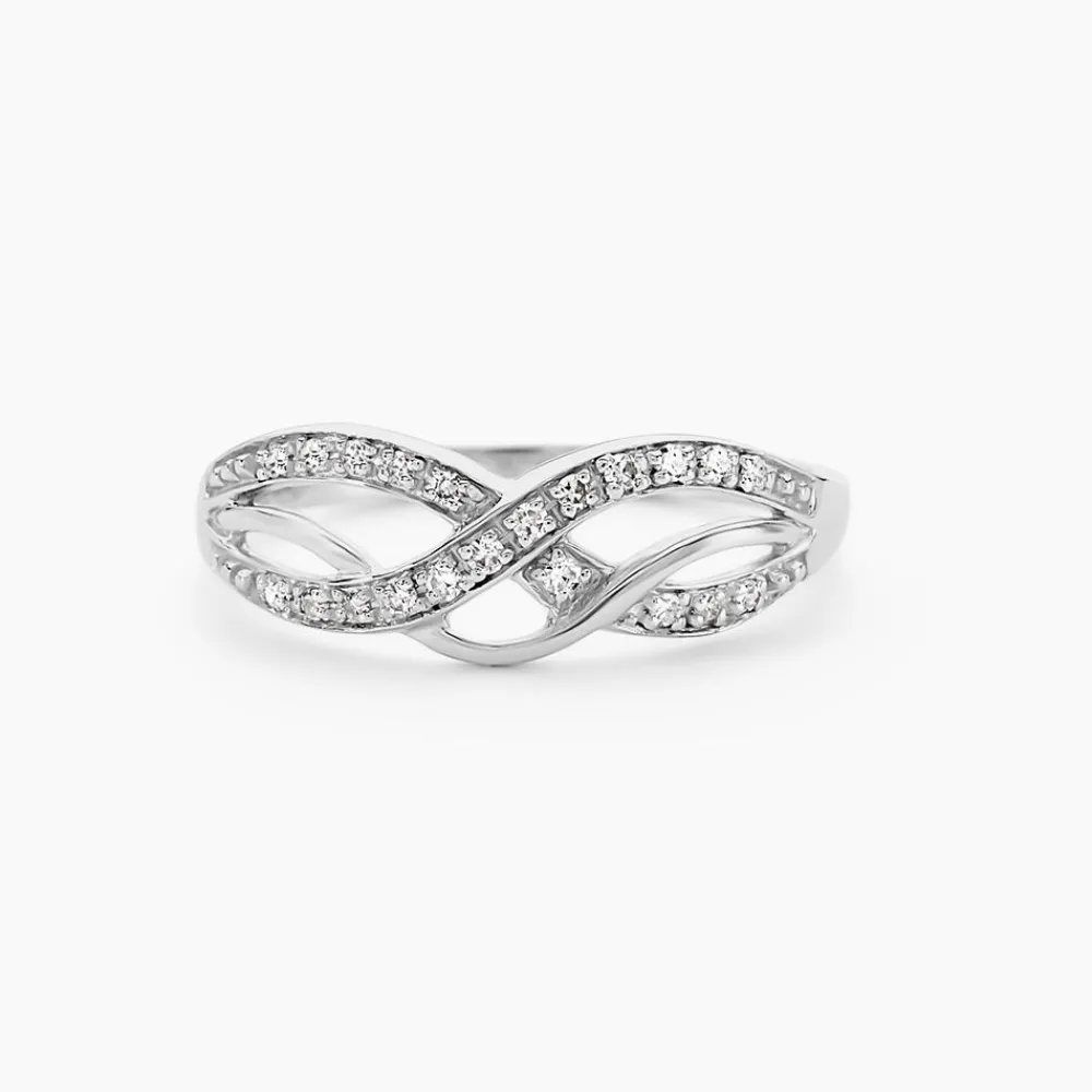 Bague Vaguelette Or Blanc Diamant|Marc Orian Online