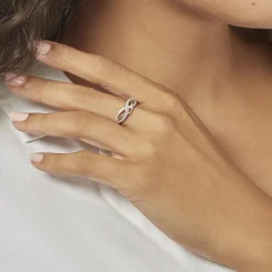 Bague Vaguelette Or Blanc Diamant|Marc Orian Online