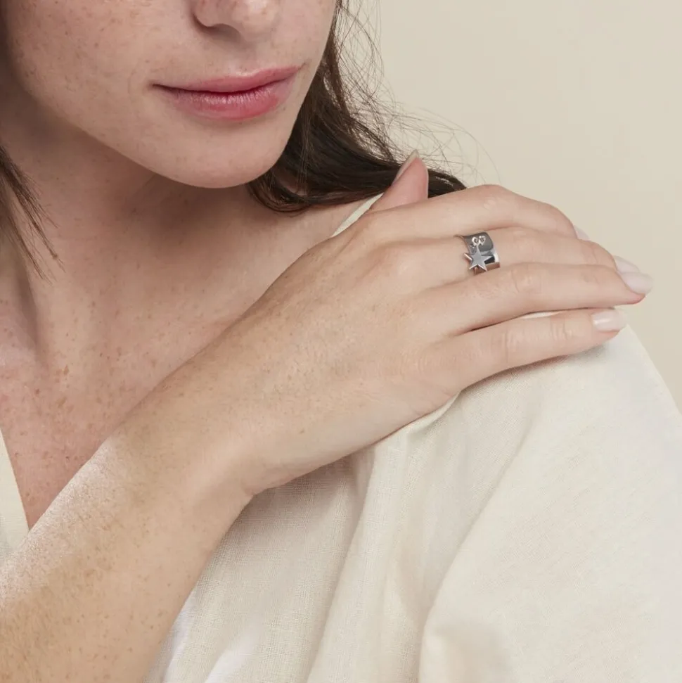 Bague Vaihere Argent Blanc