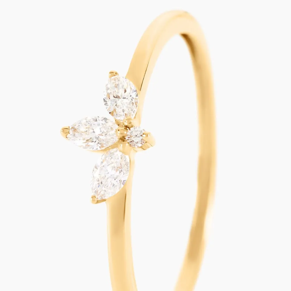 Bague Vasilica Or Jaune Diamant Synthétique|Marc Orian New