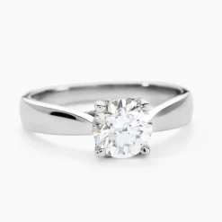 Bague Vicoeuria Ld Platine Blanc Diamant Synthétique
