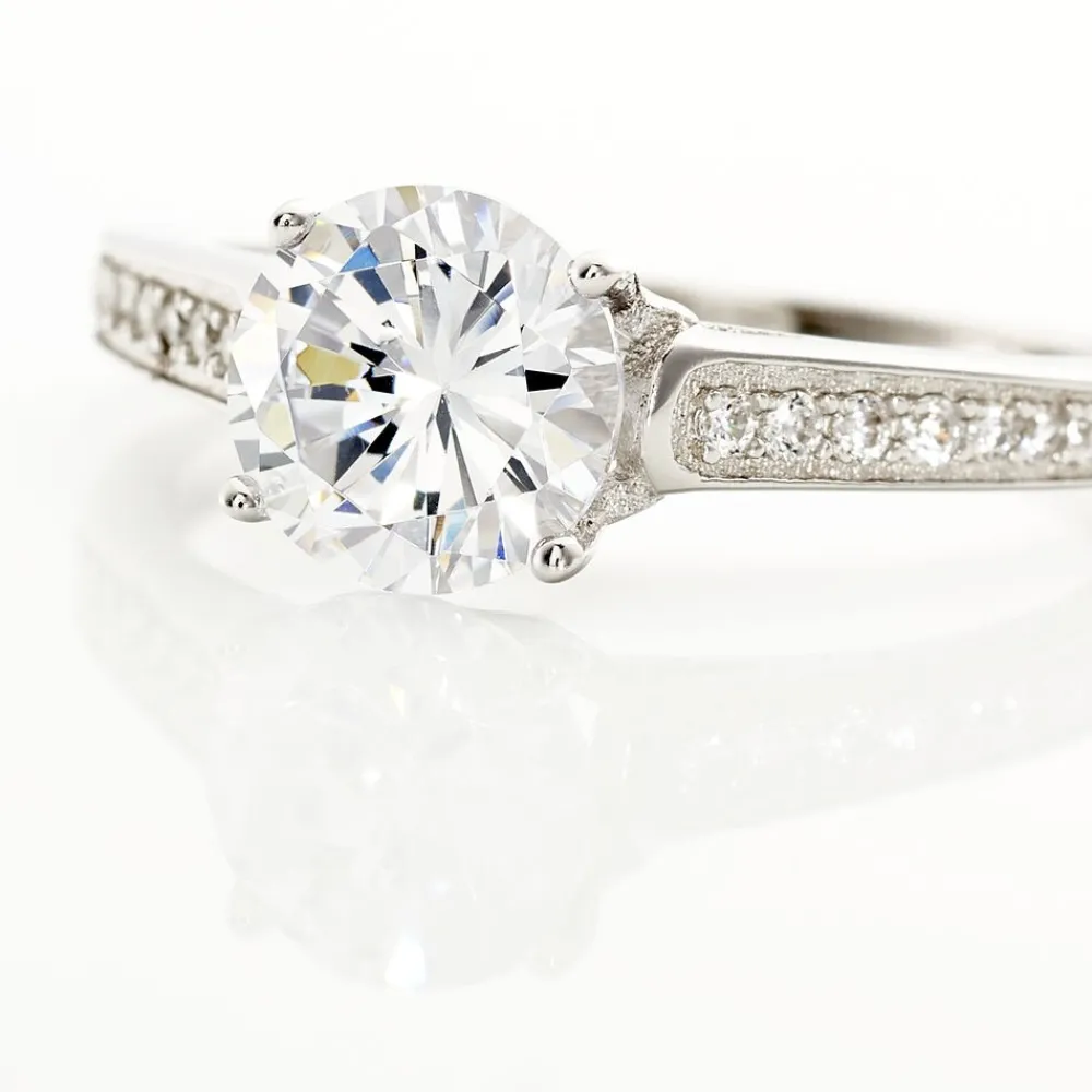 Bague Viky Argent Blanc Oxyde De Zirconium|Marc Orian Outlet