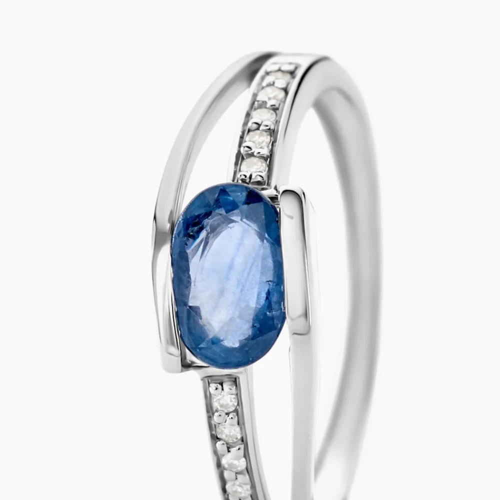 Bague Viyan Or Blanc Saphir Et Diamant|Marc Orian Hot