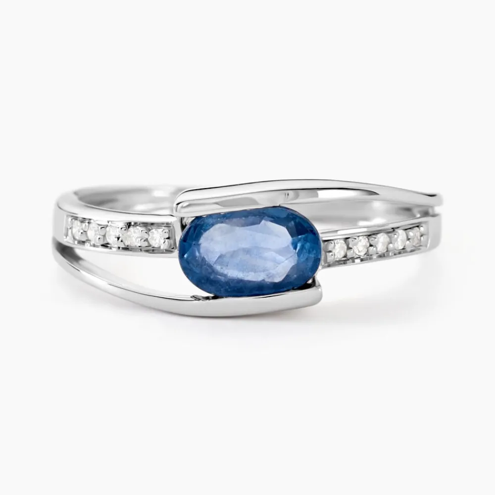 Bague Viyan Or Blanc Saphir Et Diamant|Marc Orian Hot