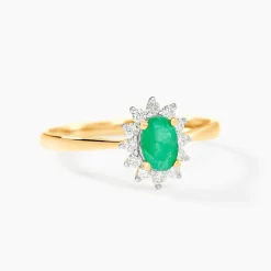 Bague Vladimir Or Jaune Emeraude Diamants|Marc Orian Hot