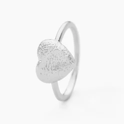 Bague With Love Argent Blanc|Marc Orian Sale