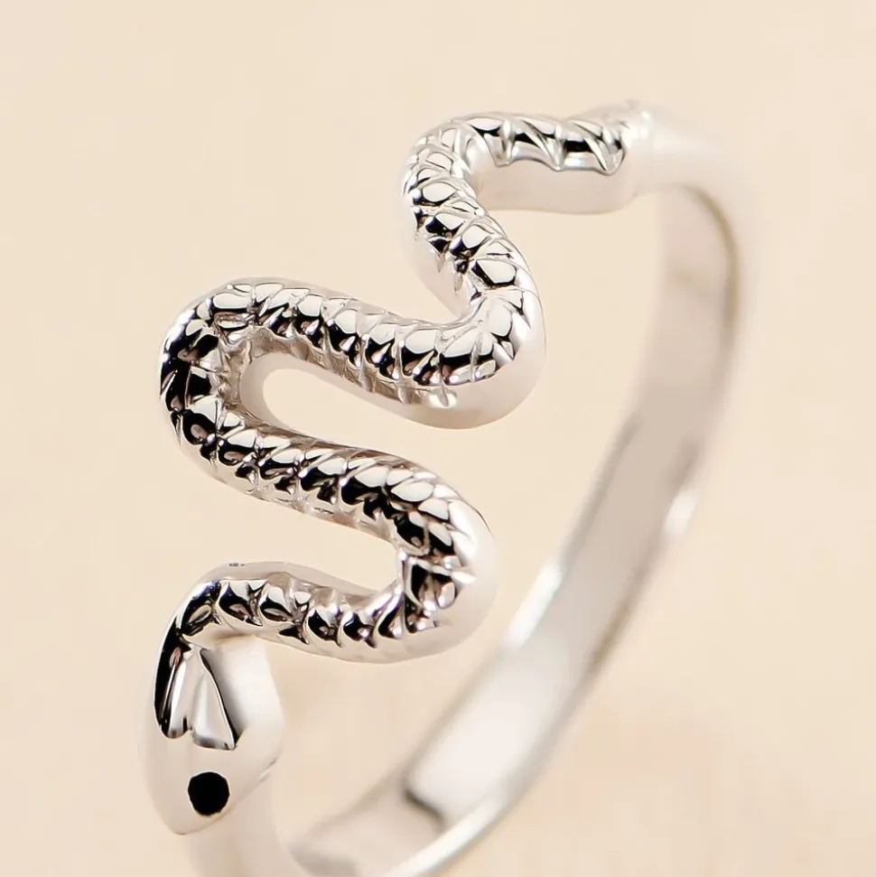 Bague Yoshie Argent Blanc