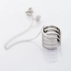 Bijou D'oreille Unitaire Trina Argent Blanc