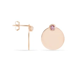 Bijoux D'oreilles Aleksandra Argent Rose Oxyde De Zirconium|Marc Orian New
