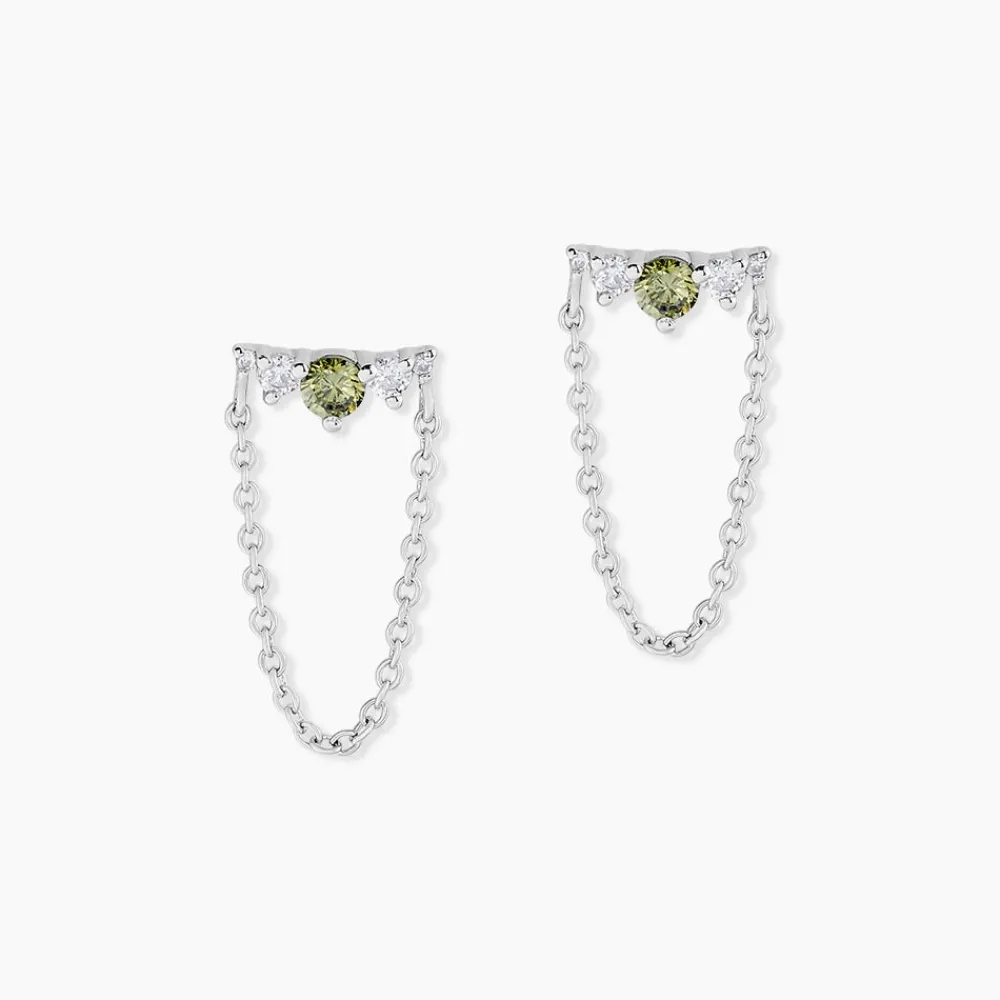 Bijoux D'oreilles Desert Argent Blanc Oxyde De Zirconium|Marc Orian Sale