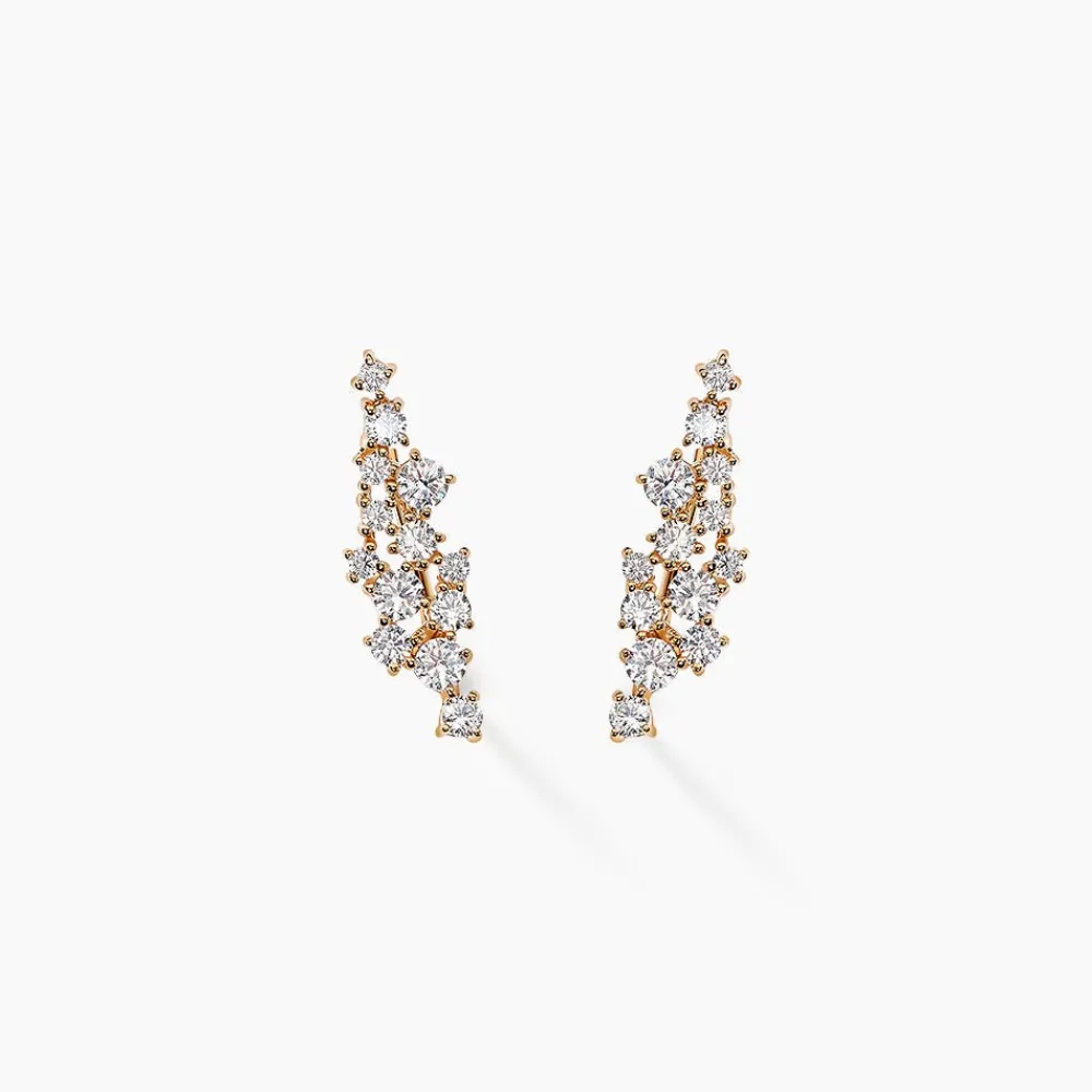 Bijoux D'oreilles Doline Plaqué Or Doré Oxyde De Zirconium|Marc Orian Sale