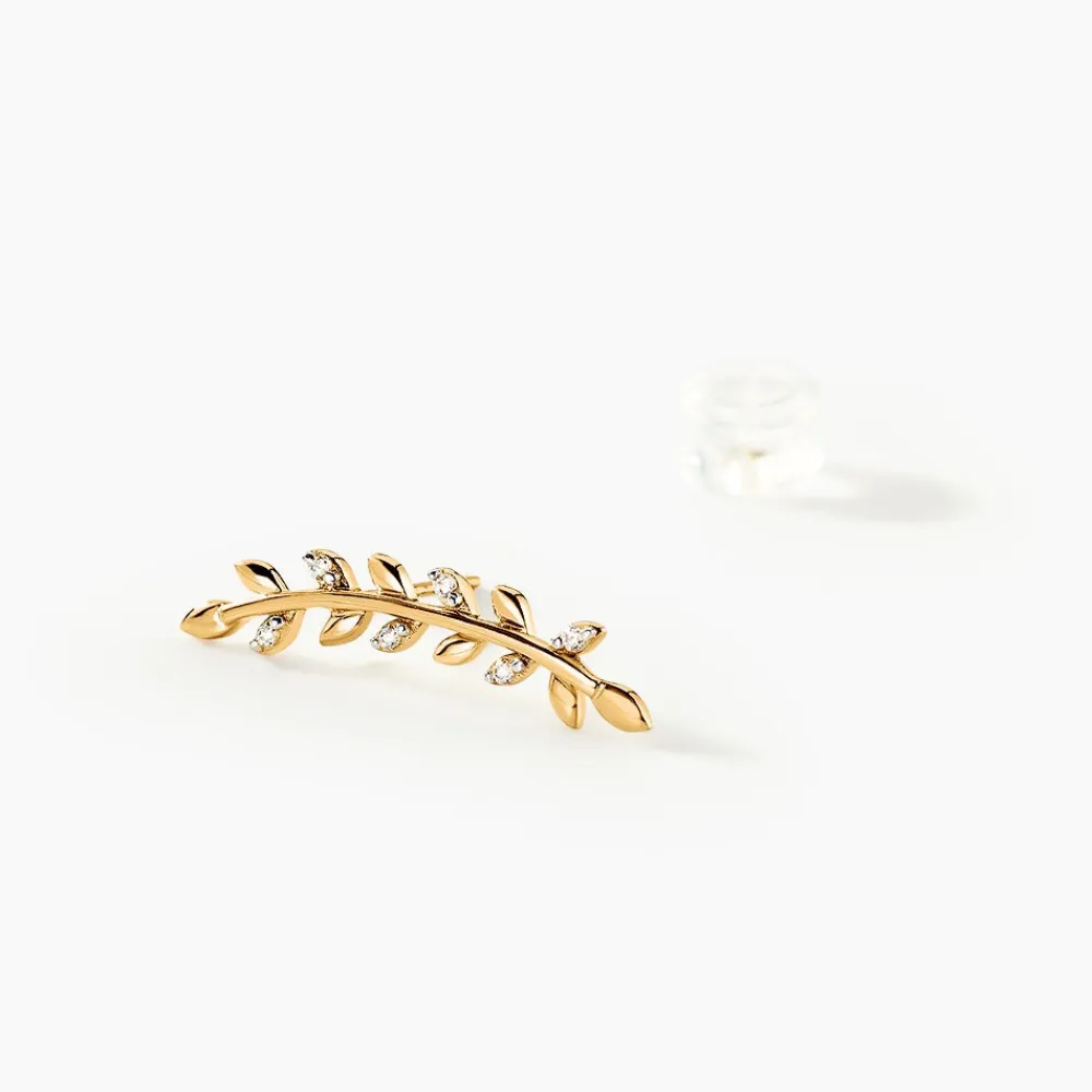 Bijoux D'oreilles Eloiza Or Jaune Oxyde De Zirconium|Marc Orian Online
