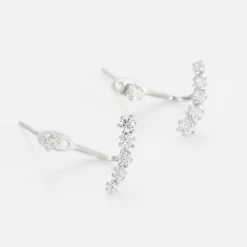 Bijoux D'oreilles Karoly Argent Blanc Oxyde De Zirconium|Marc Orian Clearance