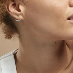Bijoux D'oreilles Karoly Argent Blanc Oxyde De Zirconium|Marc Orian Clearance