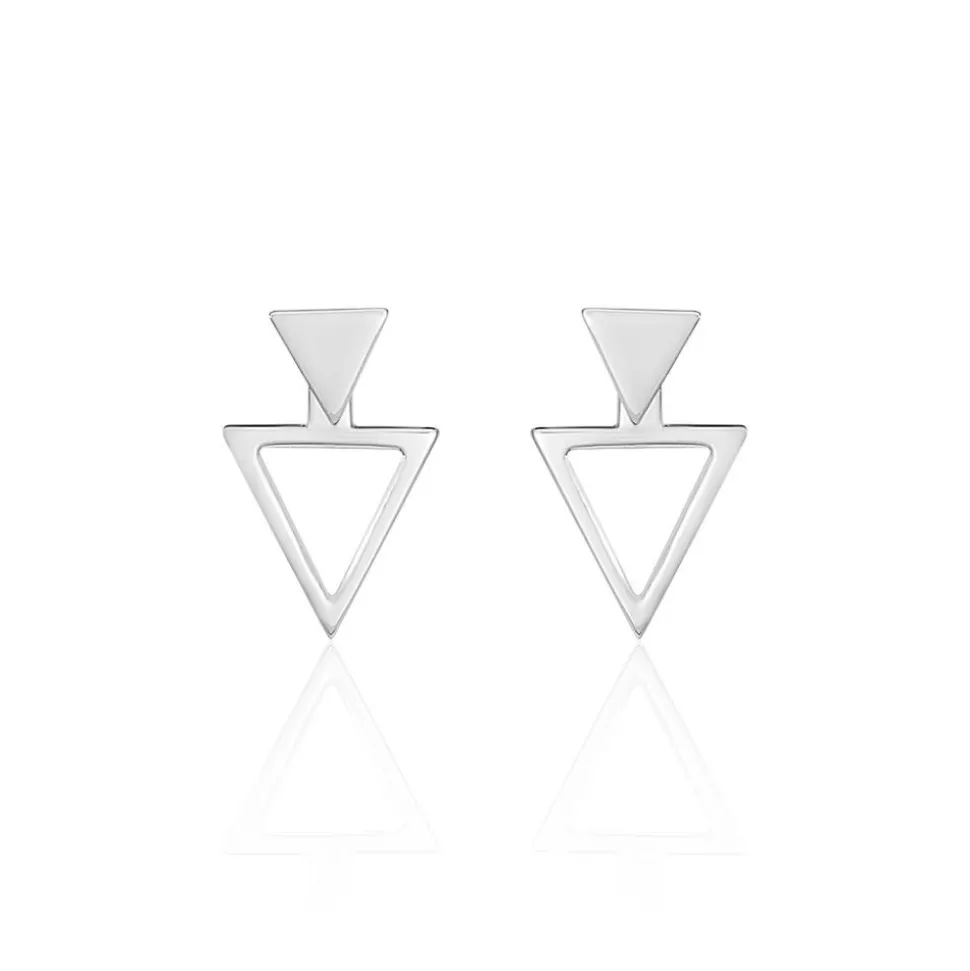 Bijoux D'oreilles Katie Argent Blanc