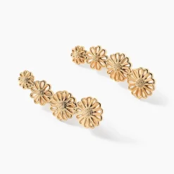 Bijoux D'oreilles Mahonia Plaqué Or Doré|Marc Orian Outlet