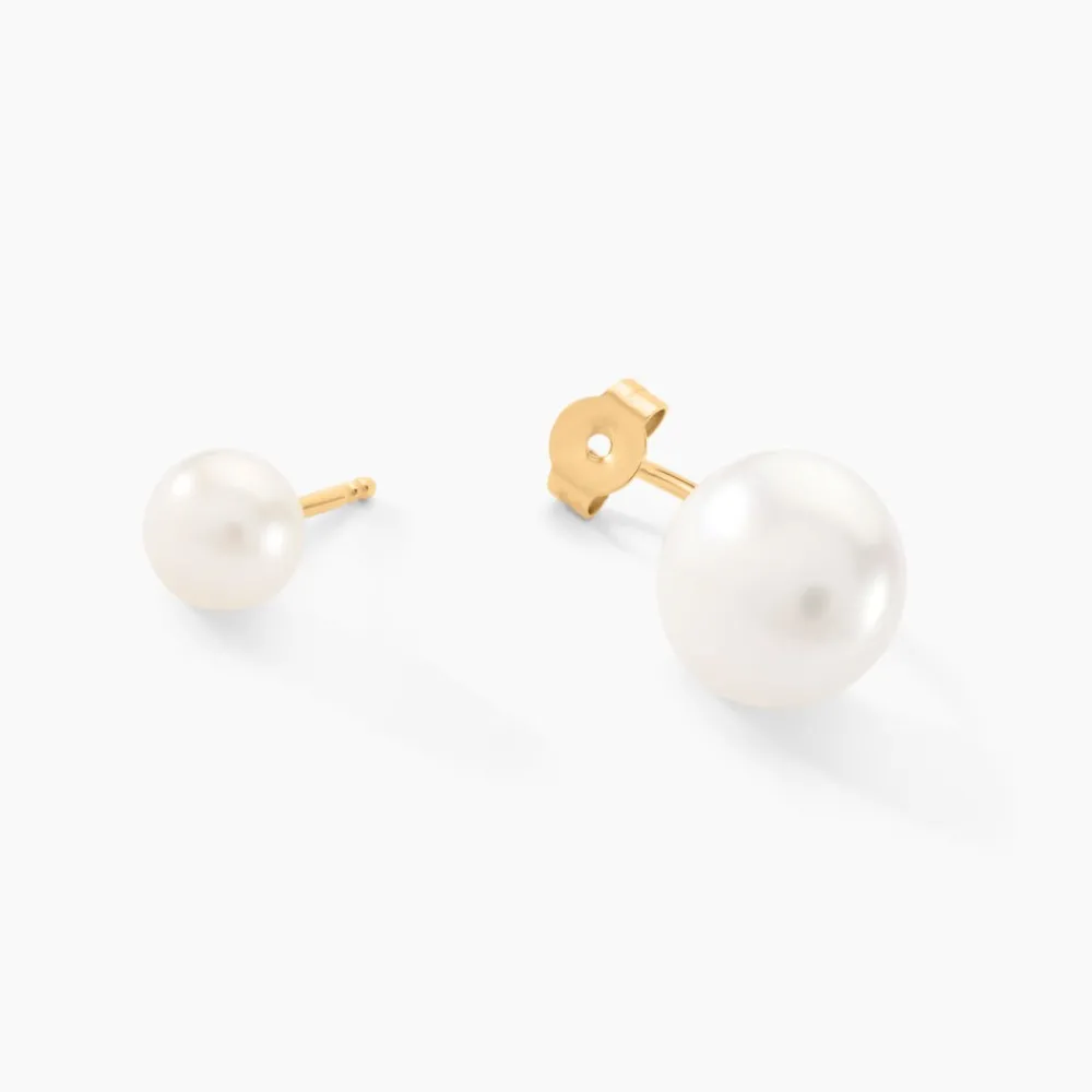 Bijoux D'oreilles Metisse Or Jaune Perle De Culture|Marc Orian Outlet