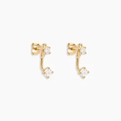 Bijoux D'oreilles Plaqué Or Dedale Oxydes De Zirconium|Marc Orian Hot