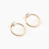 Bijoux D'oreilles Plaqué Or Jaune Amariah Oxydes De Zirconium|Marc Orian Hot