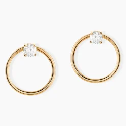 Bijoux D'oreilles Plaqué Or Jaune Amariah Oxydes De Zirconium|Marc Orian Hot