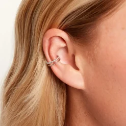 Bijoux D'Oreilles Poly Argent Blanc|Marc Orian Hot