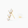 Bijoux D'oreilles Raffaele Or Jaune Oxyde De Zirconium