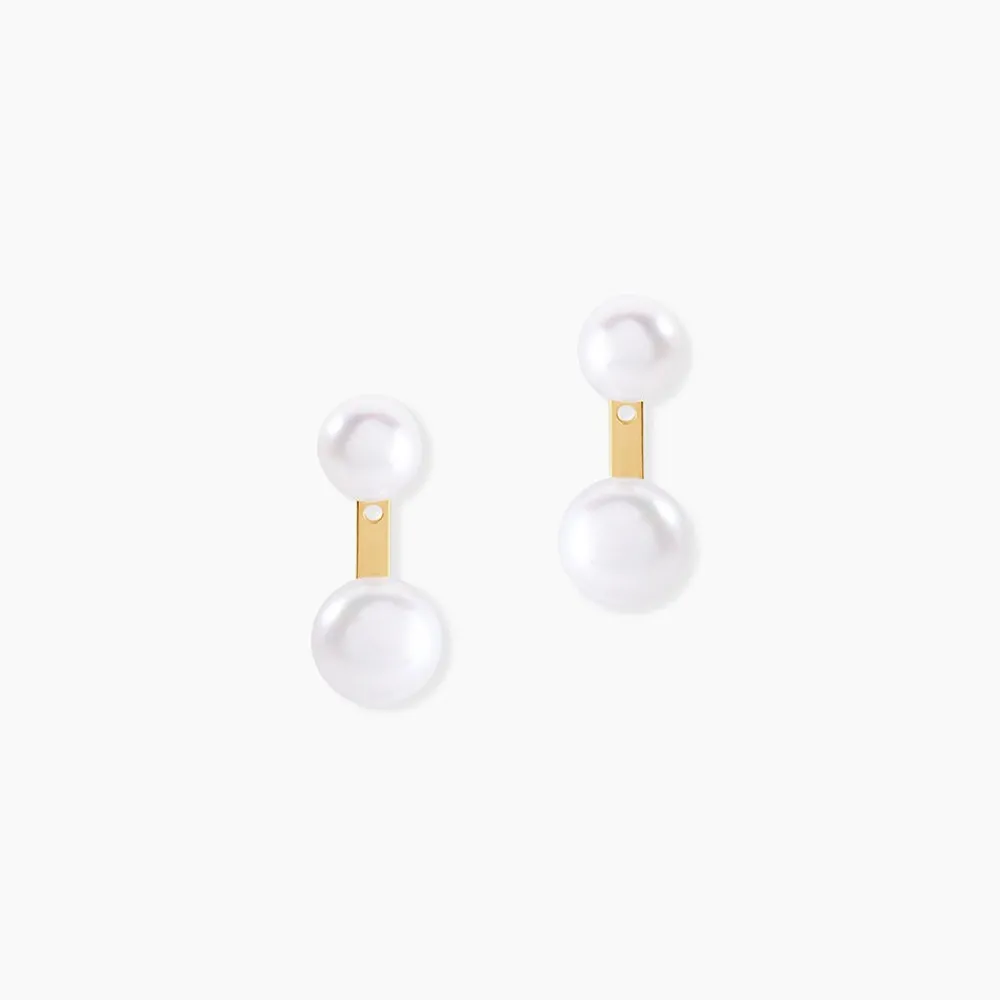 Bijoux D'oreilles Seona Or Jaune Perle De Culture|Marc Orian Clearance