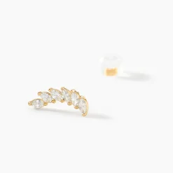Bijoux D'oreilles Sparkle Or Jaune Oxyde De Zirconium|Marc Orian Hot