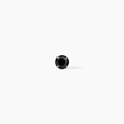Boucle D'oreille Puce Unitaire Niels Argent Blanc Oxyde De Zirconium