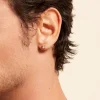 Boucle D'oreille Puce Unitaire Sofiane Plaqué Or Jaune Oxyde Zirconium|Marc Orian Outlet