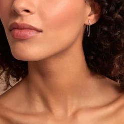 Boucle D'oreille Unitaire Fionola Or Jaune Oxyde De Zirconium|Marc Orian Outlet