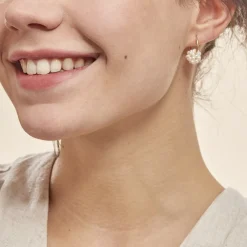 Boucles D'oreilles Adon Semi-baroques Or Jaune Perle De Culture|Marc Orian Clearance