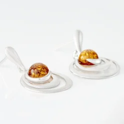 Boucles D'oreilles Argent Blanc Alanna Ambres|Marc Orian Outlet