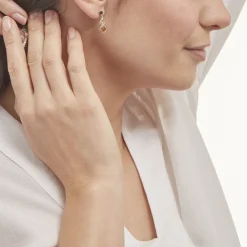 Boucles D'oreilles Argent Blanc Rosalie Ambres|Marc Orian Best