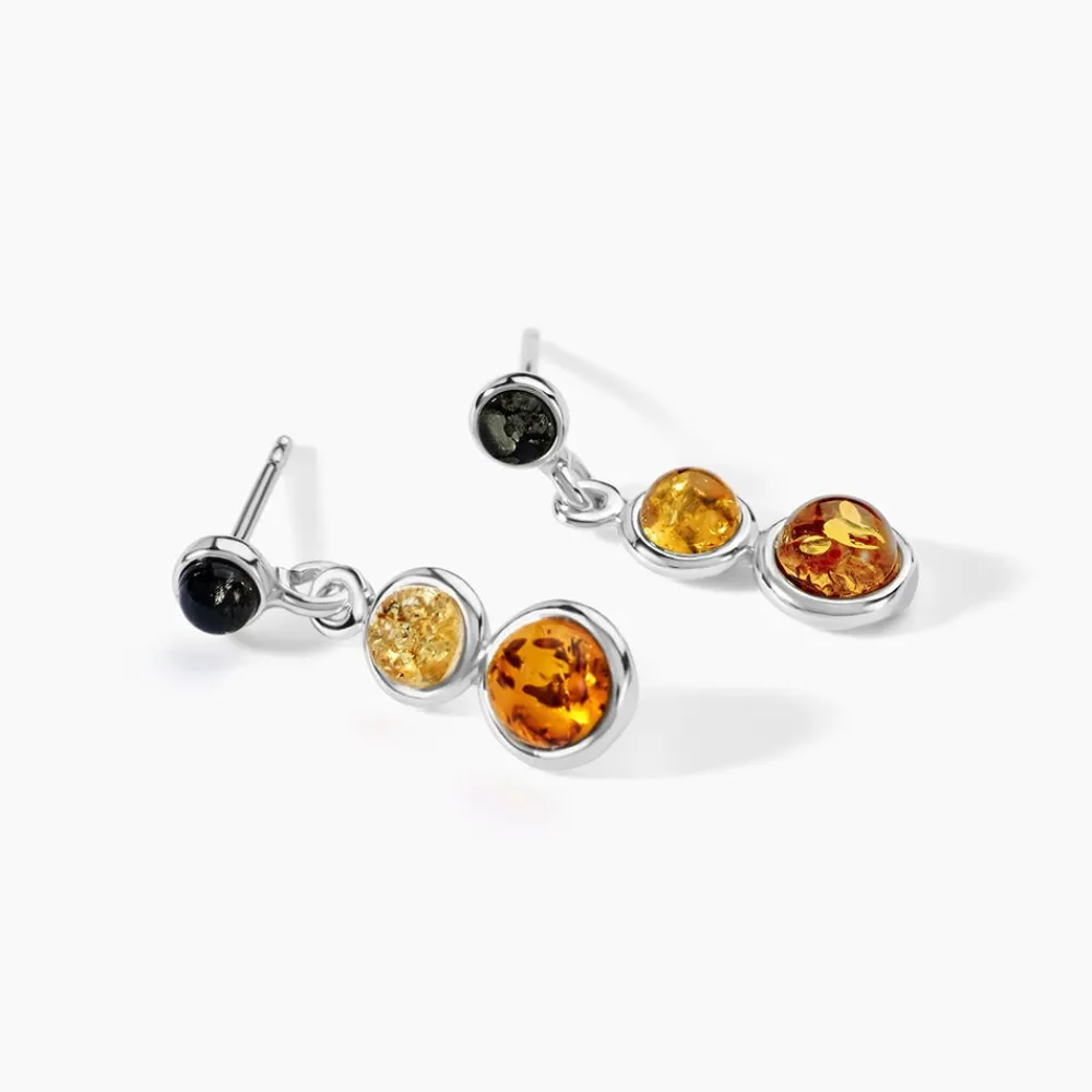 Boucles D'oreilles Argent Blanc Rosalie Ambres|Marc Orian Best